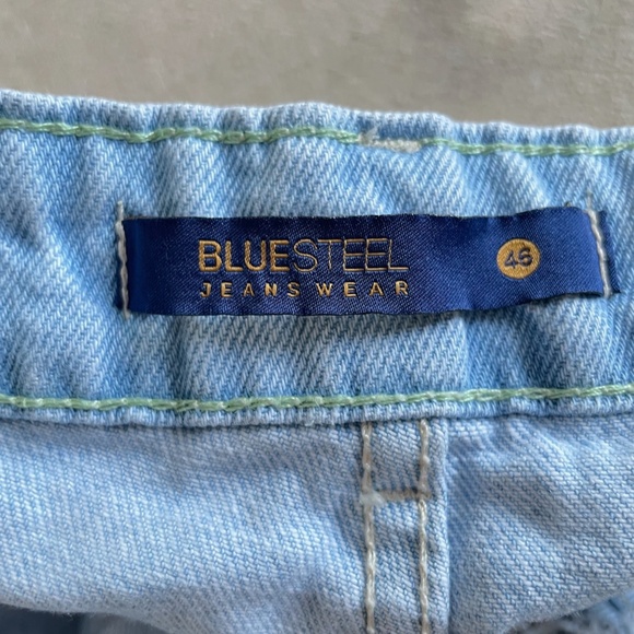 Blue Wide Leg Women High Rise Jeans Size  46 = US 14 or 16 - Picture 9 of 9